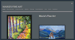 Desktop Screenshot of mariesfineart.com